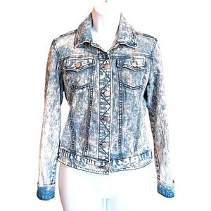 love, Fire acid wash jean jacket